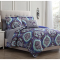 Modern Threads 8 PIECE PRINTED REVERSIBLE COMPLETE BED SET CATHEDRAL KING 4BDSTPRTG-CTD-KG